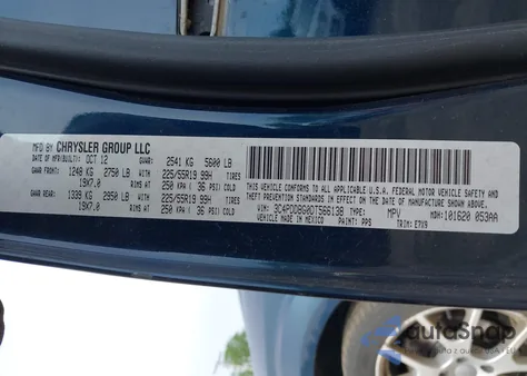 2013 Dodge Journey Sxt from USA, damaged, VIN 3C4PDDBG0DT566138